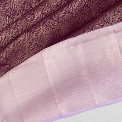 Taranga Kanchi Silk Brocade Purple Saree