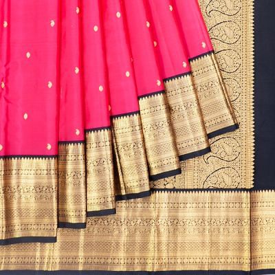 Kanchipuram Silk Butta Pink Saree