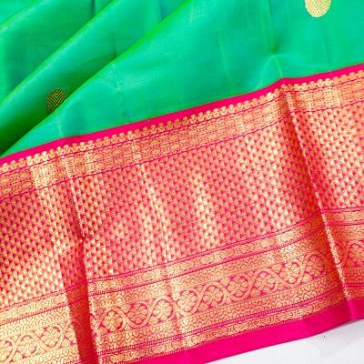 Kanchipuram Silk Butta Green Saree