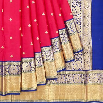 Kanchipuram Silk Butta Pink Saree