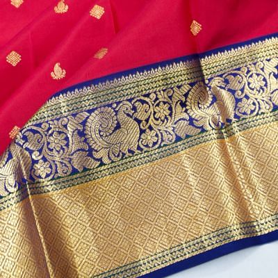 Kanchipuram Silk Butta Pink Saree