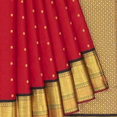 Classic Kanchipuram Silk Butta Pink Saree