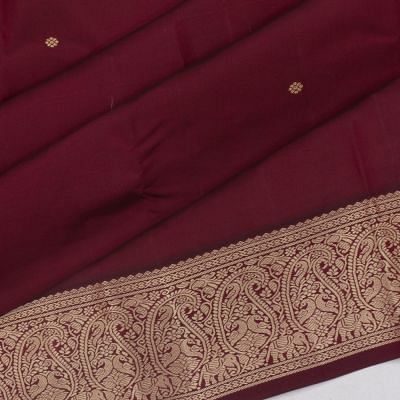 Kanchipuram Silk Butta Purple Saree