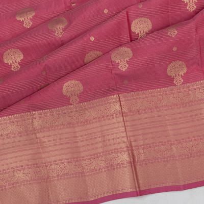 Taranga Kanchi Silk Horizontal Lines Lavender Saree