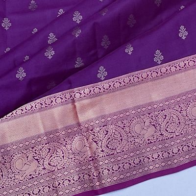 Coimbatore Soft Silk Butta Violet Saree