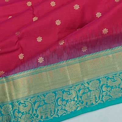 Coimbatore Soft Silk Butta Pink Saree