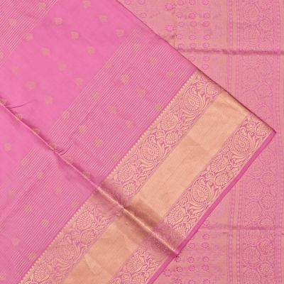 Coimbatore Soft Silk Lines And Butta Pink Saree