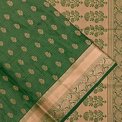 Coimbatore Soft Silk Lines And Butta Green Saree