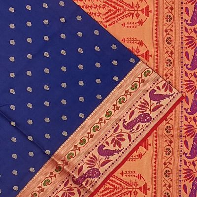 Coimbatore Soft Silk Butta Blue Saree