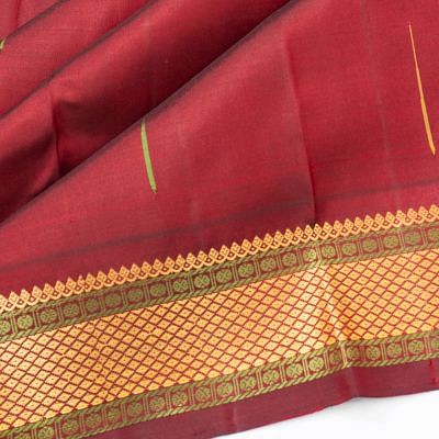 Classic Kanchipuram Silk Butta Maroon Saree