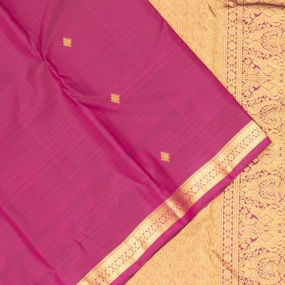 Kanchipuram Silk Butta Purple Saree