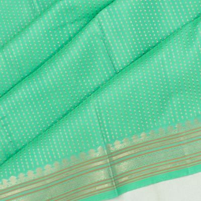 Kanchipuram Silk Brocade Sea Green Saree