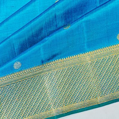 Kanchipuram Silk Butta Blue Saree