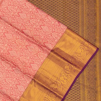 Taranga Kanchi Silk Brocade Pink Saree