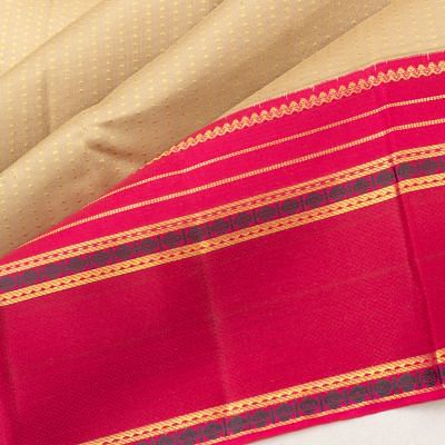 Classic Kanchipuram Silk Brocade Beige Saree