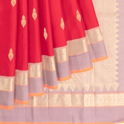 Classic Kanchipuram Silk Butta Pink Saree