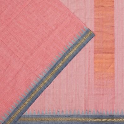 Ponduru Handspun Cotton Vertical Lines Pink Saree