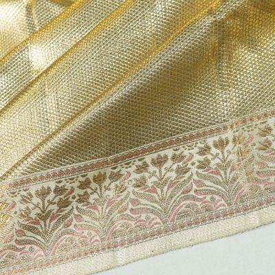 Kanchipuram Silk Tissue Brocade Gold Saree