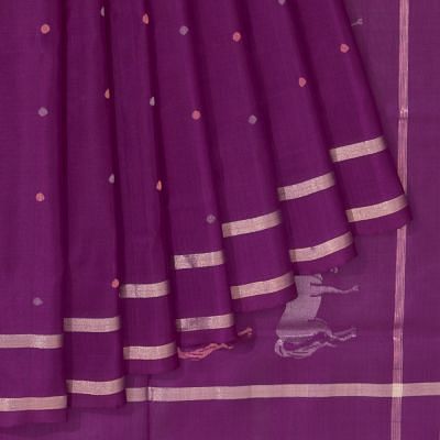 Uppada Silk Butta Purple Saree