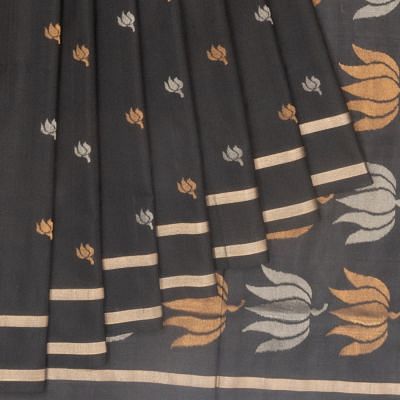 Uppada Silk Butta Black Saree