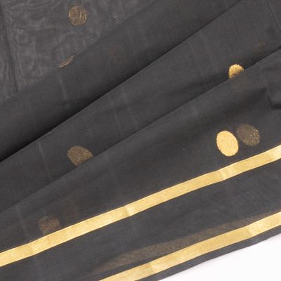 Uppada Cotton Butta Black Saree