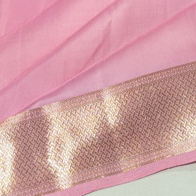 Petit Point X Kanchipuram Silk Butta Pink Saree