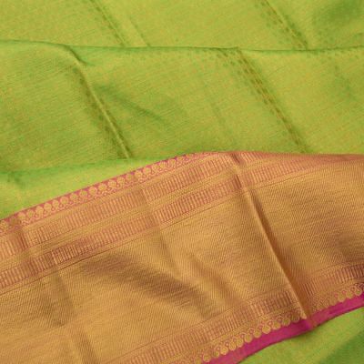 Kanchipuram Silk Tissue Brocade Green Saree