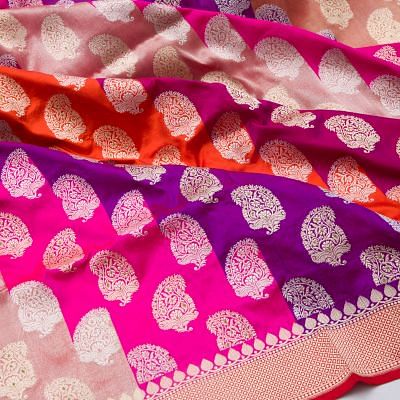 Banarasi Silk Butta Rangkat Saree