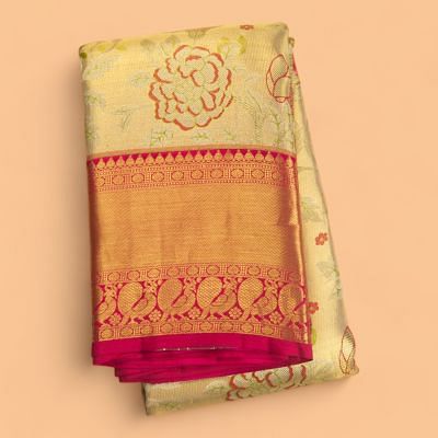 Zari Weaving Work Pattu Tissue Saree, 5.5 m (separate blouse piece) at Rs  890 in Surat