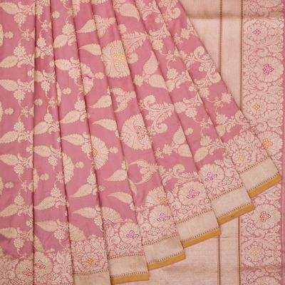 Banarasi Silk Kadwa Brocade Baby Pink Saree