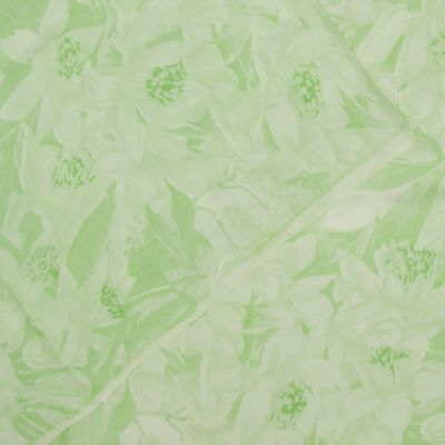 Crepe Printed Green Saree