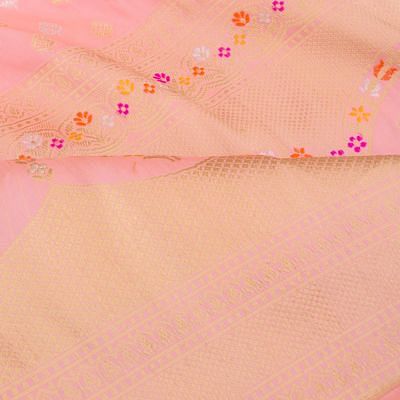 Banarasi Silk Butta Baby Pink Saree