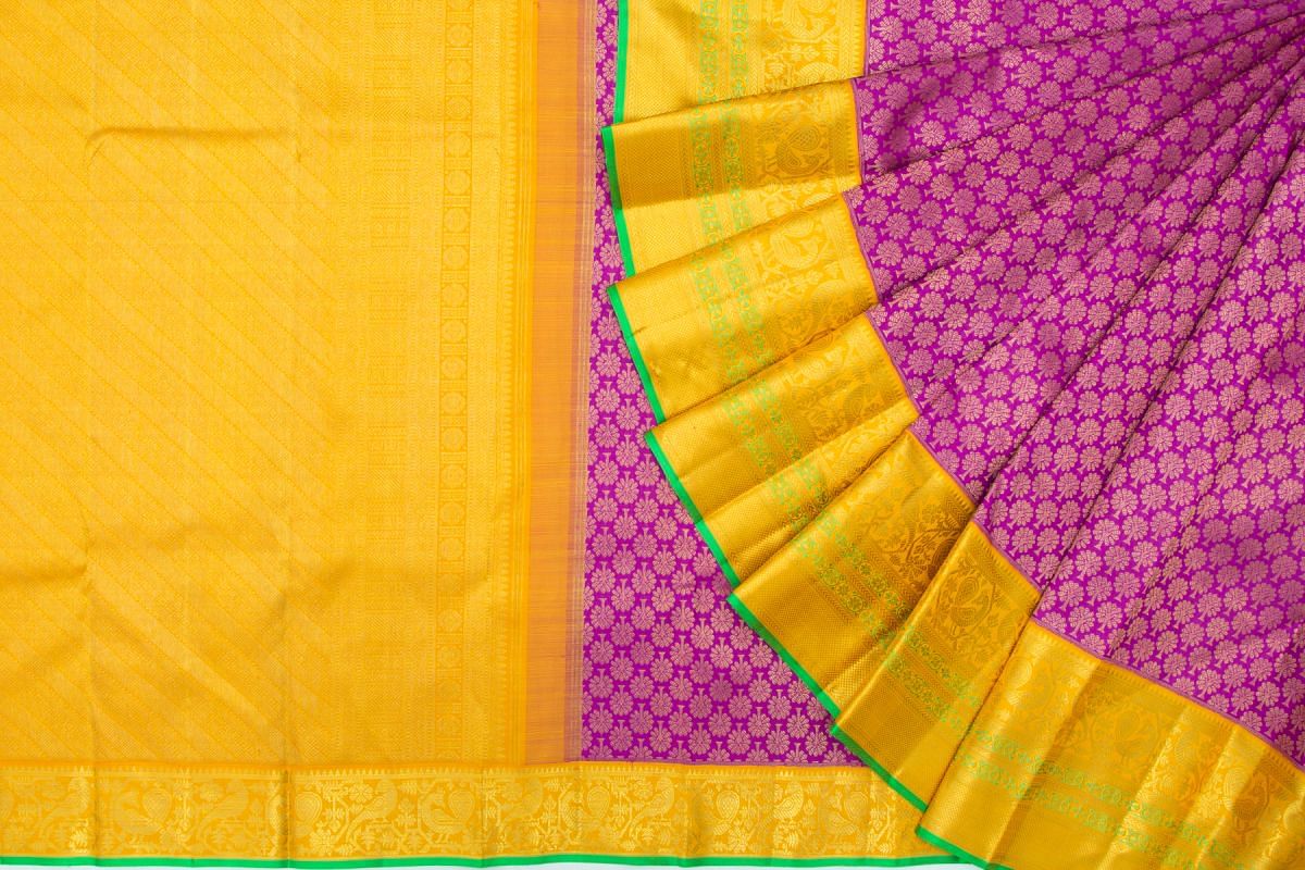 Kanchipuram Silk Brocade Purple Saree/4904593_2.jpg