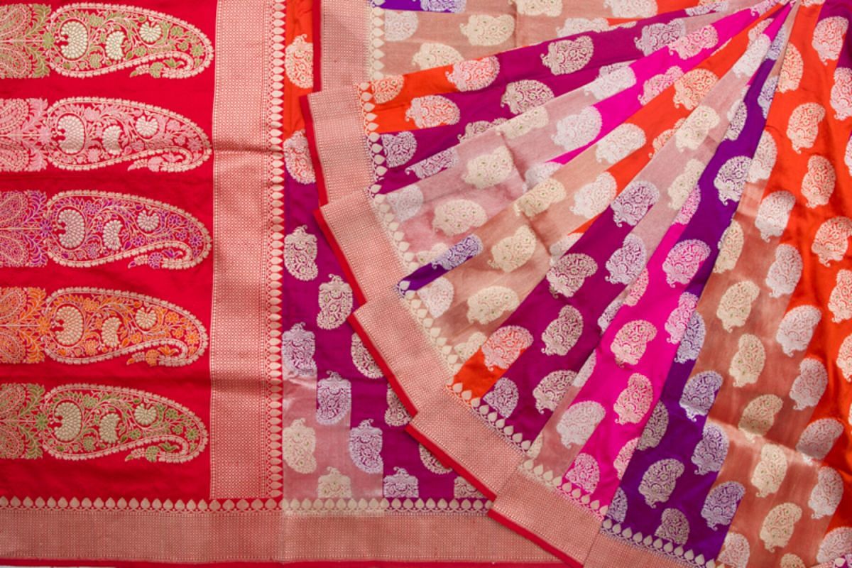 Banarasi Silk Butta Rangkat Saree