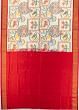 Pochampally Silk Ikat Off White Saree