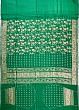 Tussar Embroidery Butta Dark Green Saree