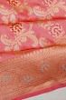 Banarasi Silk Kadwa Jaal Pastel Pink Saree