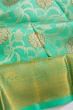 Kanchipuram Silk Brocade Sea Green Saree