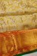 Kanchipuram Silk Tissue Brocade Gold Saree