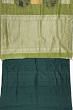 Kanchipuram Silk Handpainted Kalamkari And Butta Green Saree