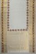 Parsi Gara x Kanchipuram Silk Plain White Saree