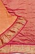 Kanchipuram Silk Bandhani Orange Saree