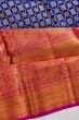 Kanchipuram Silk Brocade Royal Blue Saree