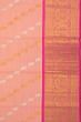 Kanchipuram Silk Lines And Butta Peach Saree