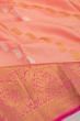 Kanchipuram Silk Lines And Butta Peach Saree