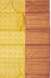 Kanchipuram Silk Brocade Yellow Saree