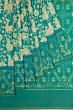 Pochampally Silk Ikat Pichwai Printed Sea Green Saree