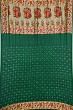 Banarasi Georgette Bandhani Jaal Dark Green Saree