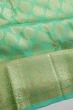 Kanchipuram Silk Brocade Sea Green Saree