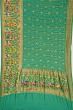 Banarasi Silk Bandhani And Butta Sea Green Saree